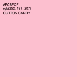 #FCBFCF - Cotton Candy Color Image